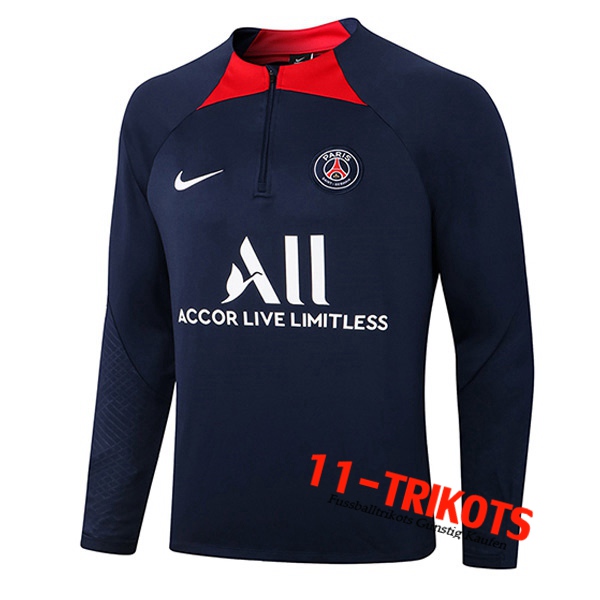 PSG Training Sweatshirt Navy blau/Rot 2022/2023