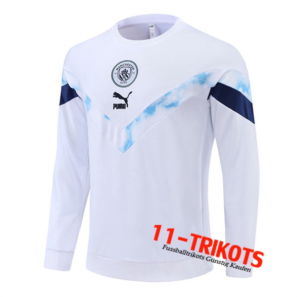 Manchester City Training Sweatshirt Weiß 2022/2023