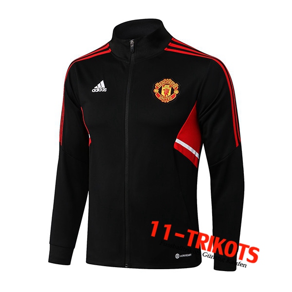 Manchester United Trainingsjacke Schwarz/Rot 2022/2023