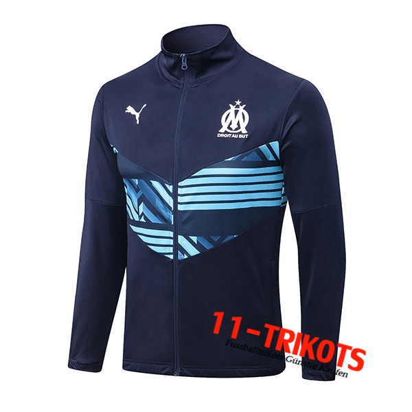 Marseille Trainingsjacke Navy blau 2022/2023