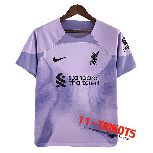 Neues FC Liverpool Fussball Trikots Torhuter 2022/2023