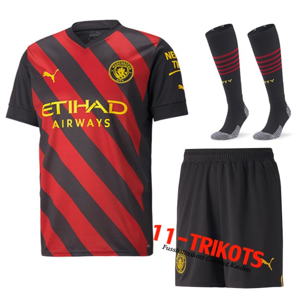 Manchester City Auswärtstrikot (Shorts + Socken) 2022/2023