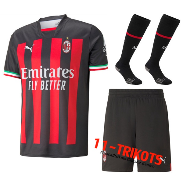 AC Milan Heimtrikot (Shorts + Socken) 2022/2023