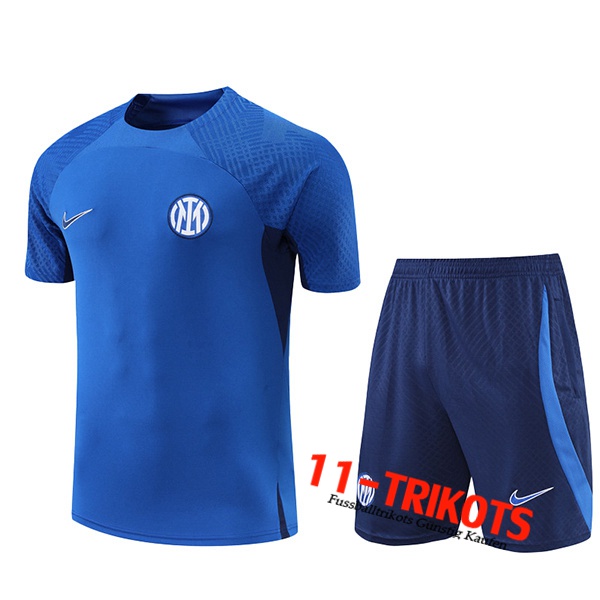 Inter Milan Trainingstrikot + Shorts Blau 2022/2023