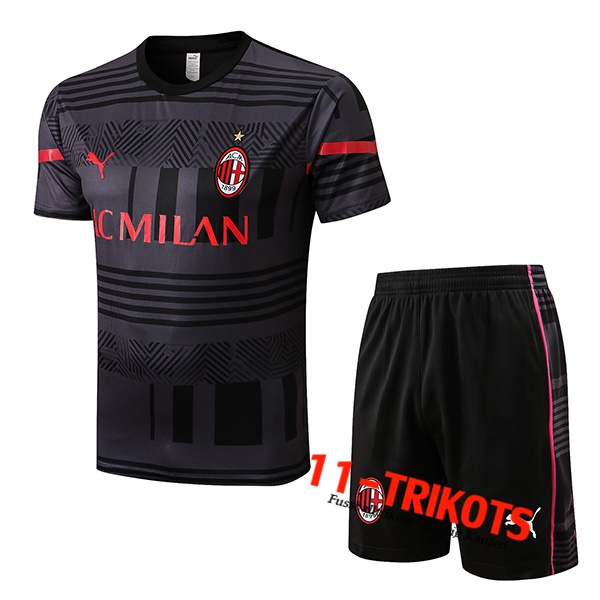AC Milan Trainingstrikot + Shorts Grau 2022/2023