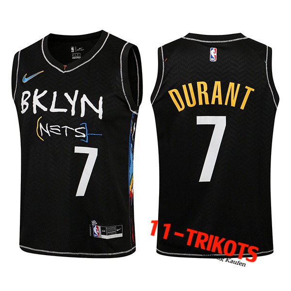 Brooklyn Nets NBA Trikots (DURANT #7) Schwarz