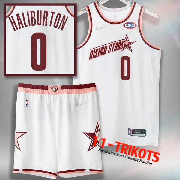 American All-Star NBA Trikots (HALIBURTON #0) Weiß