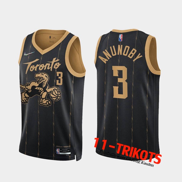 Toronto Raptors NBA Trikots (ANUNOBY #3) Schwarz