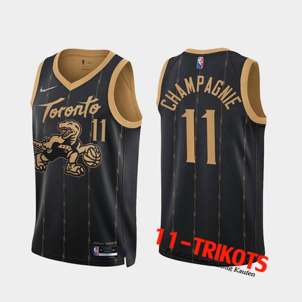 Toronto Raptors NBA Trikots (CHAMPAGNIE #11) Schwarz