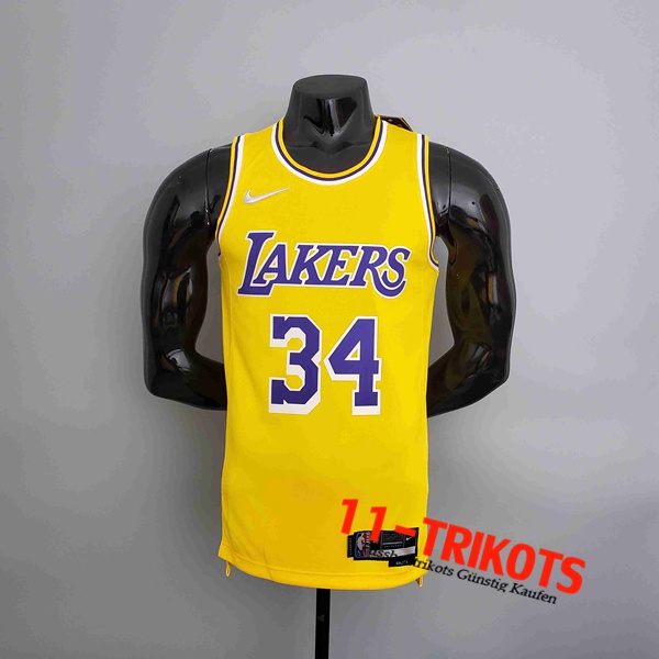 Los Angeles Lakers NBA Trikots (O'NEAL #34) Gelb