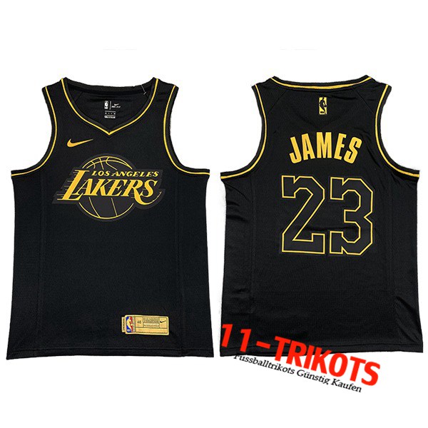 Los Angeles Lakers NBA Trikots (JAMES #23) Schwarz
