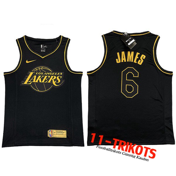 Los Angeles Lakers NBA Trikots (JAMES #6) Schwarz