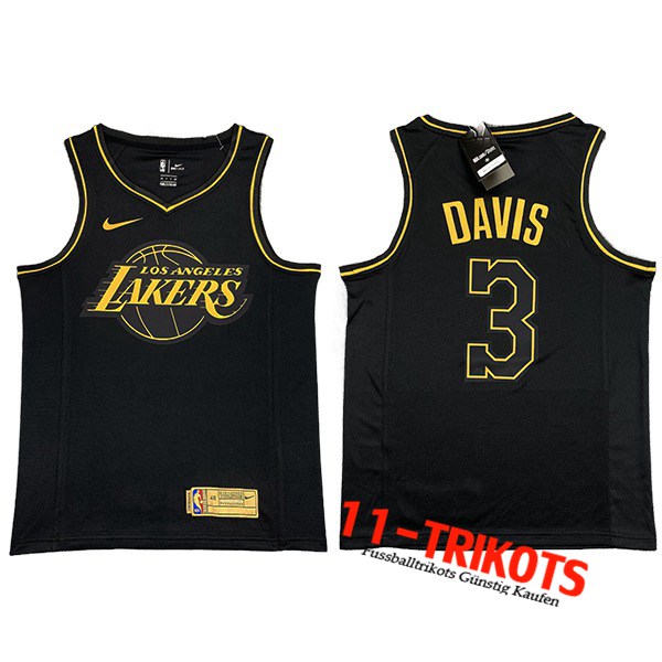 Los Angeles Lakers NBA Trikots (DAVIS #3) Schwarz