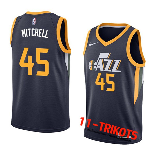 Utah Jazz NBA Trikots (MITCHELL #45) Schwarz