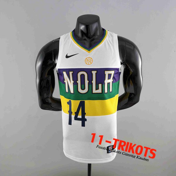 New Orleans Pelicans NBA Trikots (INGRAM #14) Weiß Urban Edition