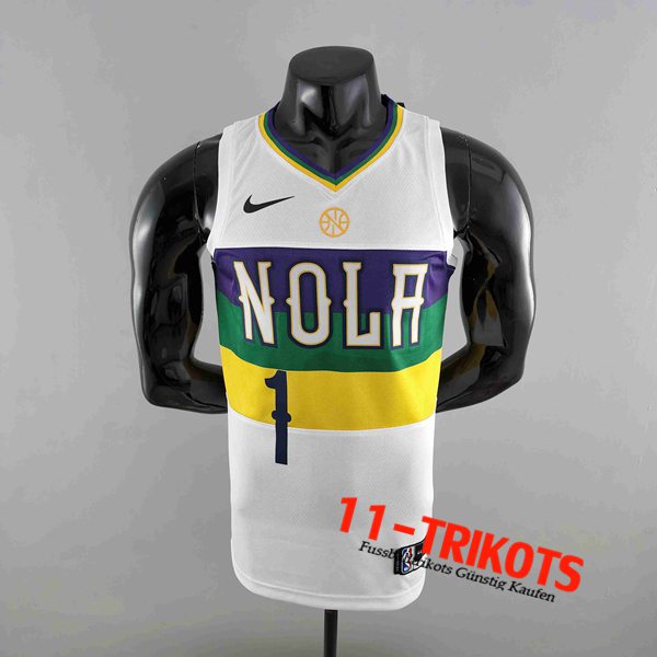 New Orleans Pelicans NBA Trikots (WLLIAMSIN #1) Weiß Urban Edition