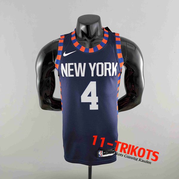 New York Knicks NBA Trikots (ROSE #4) Dunkelblau Striped