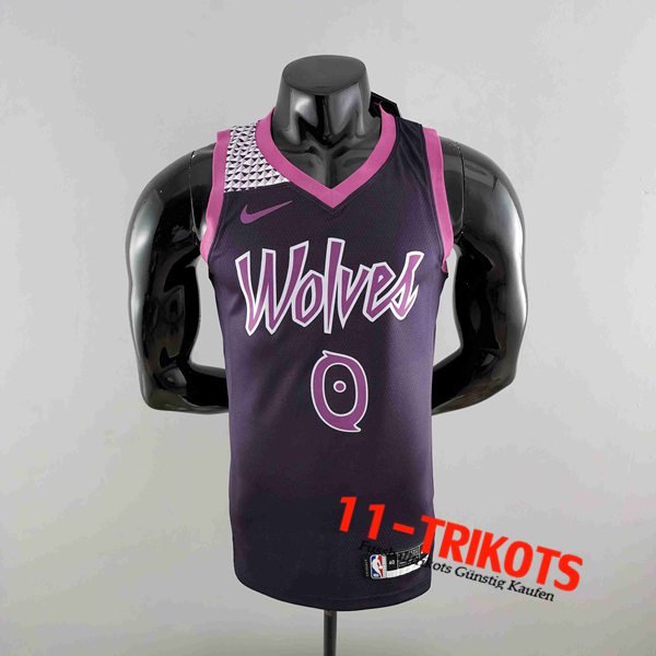 Minnesota Timberwolves NBA Trikots (RUSSELL #0) Schwarz/lila