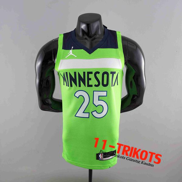 Minnesota Timberwolves NBA Trikots (ROSE #25) Grün Air Jordan