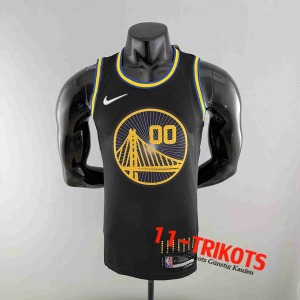 Golden State Warriors NBA Trikots (KUMINGA #00) 2022 Schwarz 75th Anniversary City Edition