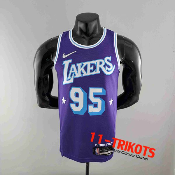 Los Angeles Lakers NBA Trikots (TOSCANO #95) lila 75th Anniversary City Edition
