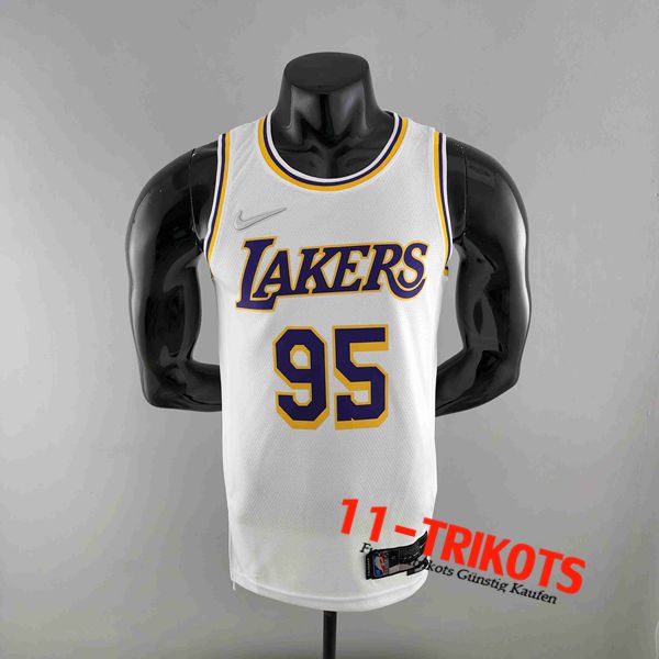 Los Angeles Lakers NBA Trikots (TOSCANO #95) Weiß 75th Anniversary