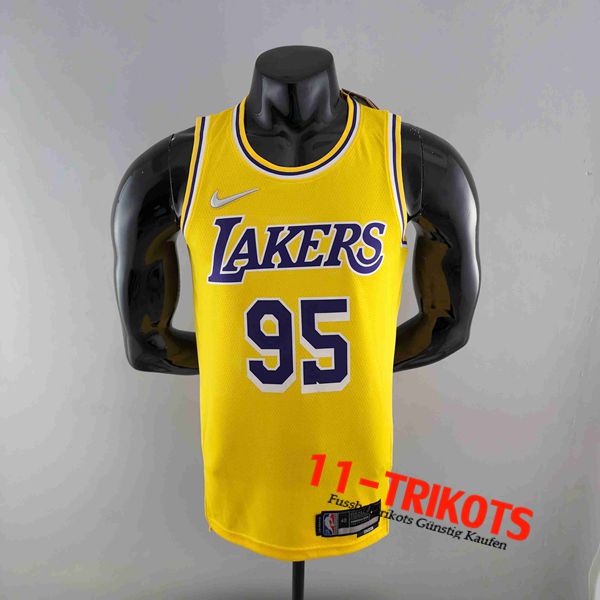 Los Angeles Lakers NBA Trikots (TOSCANO #95) Gelb 75th Anniversary