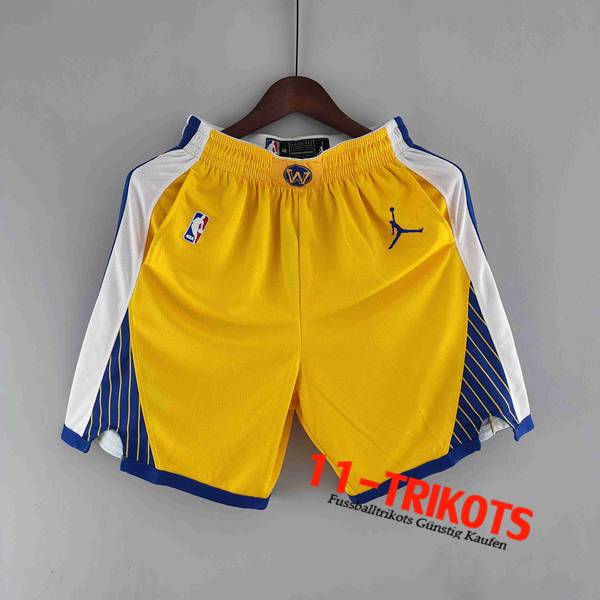 Golden State Warriors Shorts NBA Gelb Air Jordan