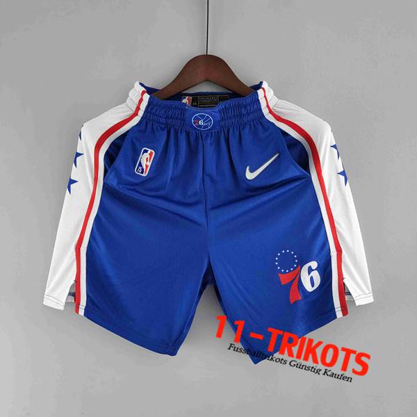 Philadelphia 76ers Shorts NBA Blau/Weiß 75th Anniversary