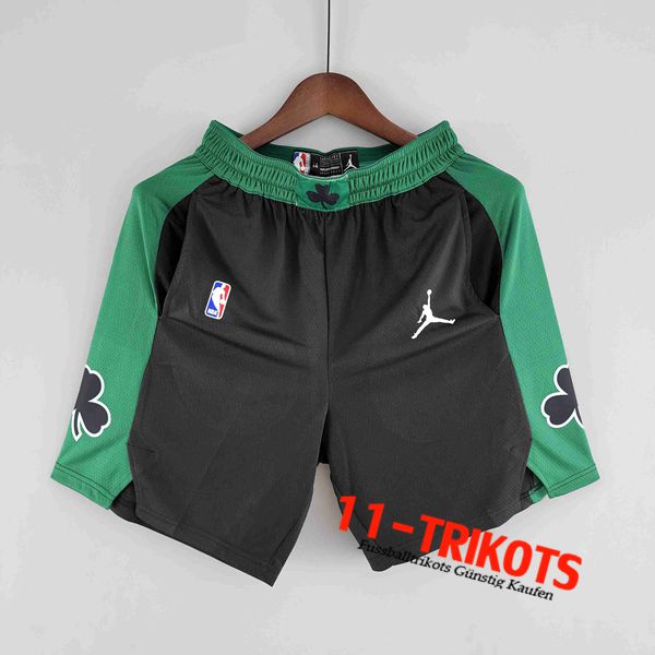 Boston Celtics Shorts NBA Schwarz/Grün Trim