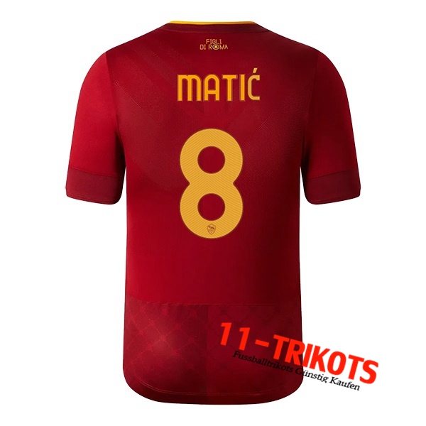 AS Rom (MATIĆ #8) 2022/23 Heimtrikot