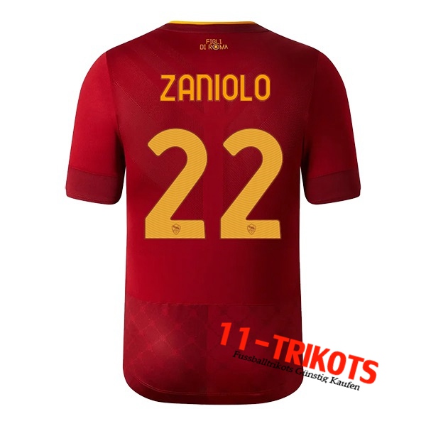 AS Rom (ZANIOLO #22) 2022/23 Heimtrikot
