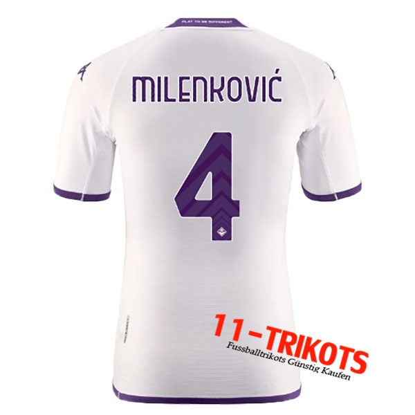 ACF Fiorentina (MILENKOVIĆ #4) 2022/23 Auswärtstrikot