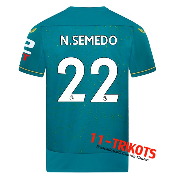 Wolves (N.SEMEDO #22) 2022/23 Auswärtstrikot
