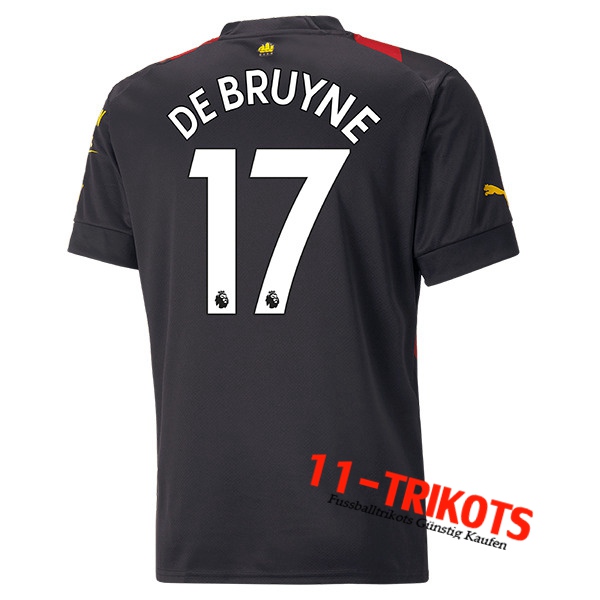 Manchester City (DE BRUYNE #17) 2022/23 Auswärtstrikot