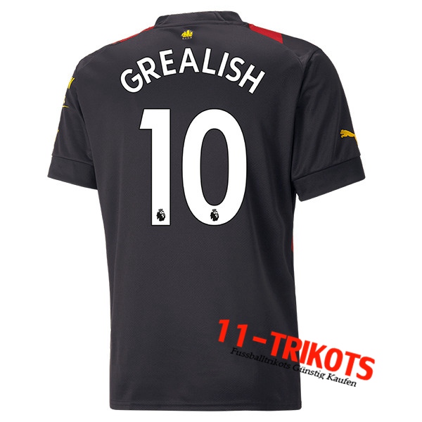 Manchester City (GREALISH #10) 2022/23 Auswärtstrikot