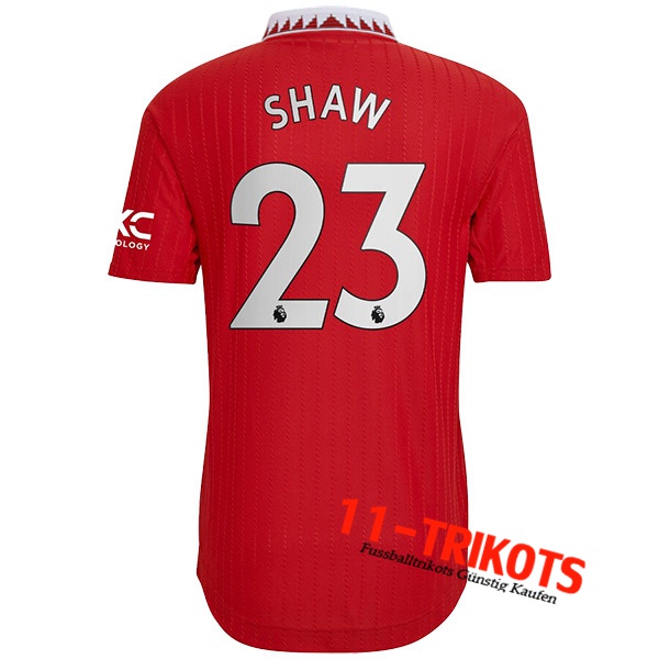 Manchester United (SHAW #23) 2022/23 Heimtrikot