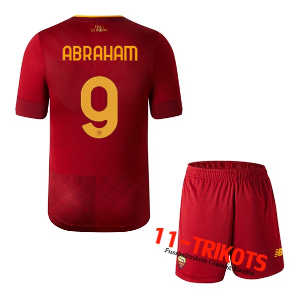 AS Rom (ABRAHAM #9) Kinder Heimtrikot 2022/23