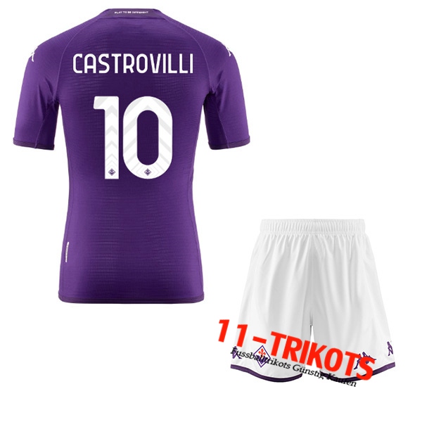 ACF Fiorentina (CASTROVILLI #10) Kinder Heimtrikot 2022/23