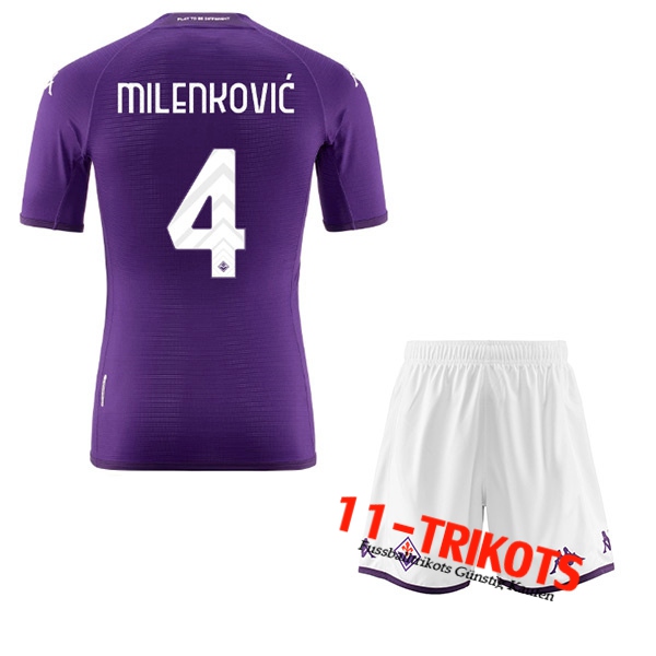 ACF Fiorentina (MILENKOVIĆ #4) Kinder Heimtrikot 2022/23