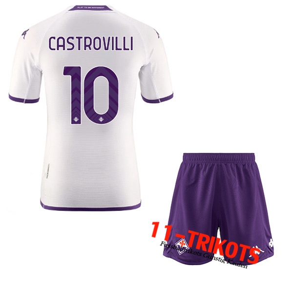 ACF Fiorentina (CASTROVILLI #10) Kinder Auswärtstrikot 2022/23