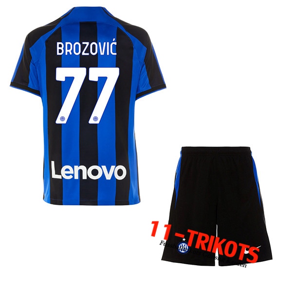 Inter Milan (BROZOVIĆ #77) Kinder Heimtrikot 2022/23