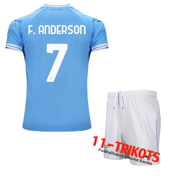 SS Lazio (F.ANDERSON #7) Kinder Heimtrikot 2022/23