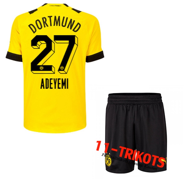 Dortmund BVB (ADEYEMI #27) Kinder Heimtrikot 2022/23