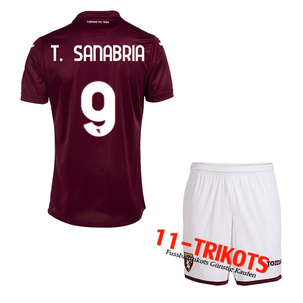 Torino (T. SANABRIA #9) Kinder Heimtrikot 2022/23