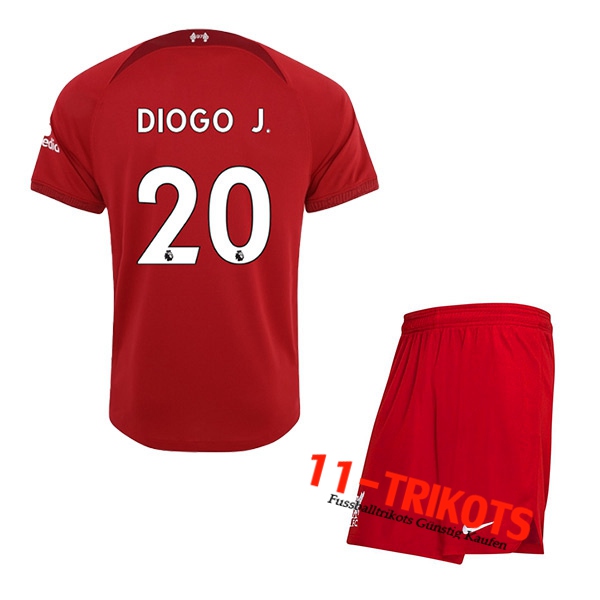 Liverpool (DIOGO J. #20) Kinder Heimtrikot 2022/23