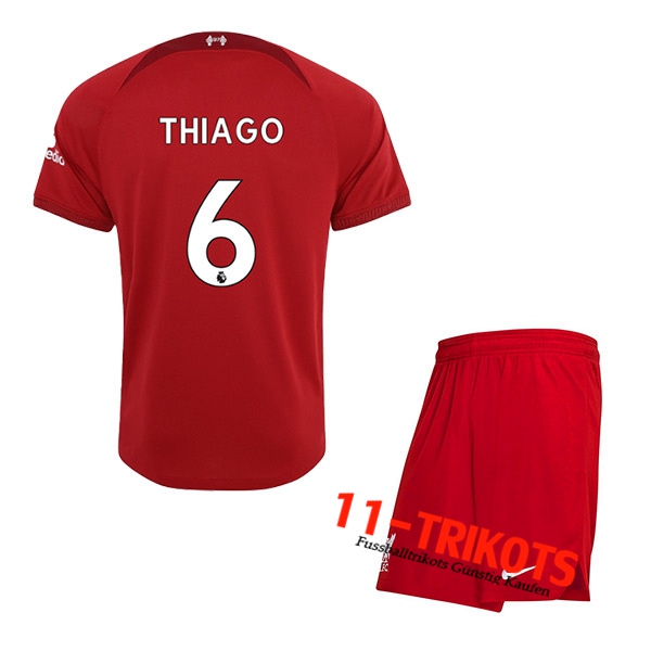 Liverpool (THIAGO #6) Kinder Heimtrikot 2022/23