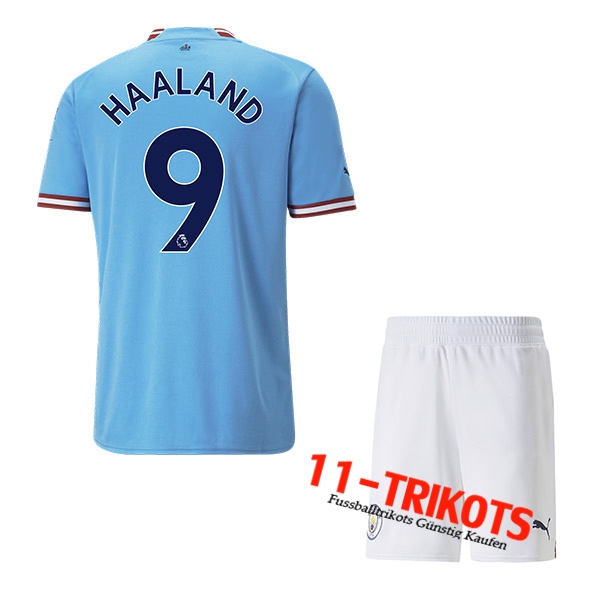 Manchester City (HAALAND #9) Kinder Heimtrikot 2022/23