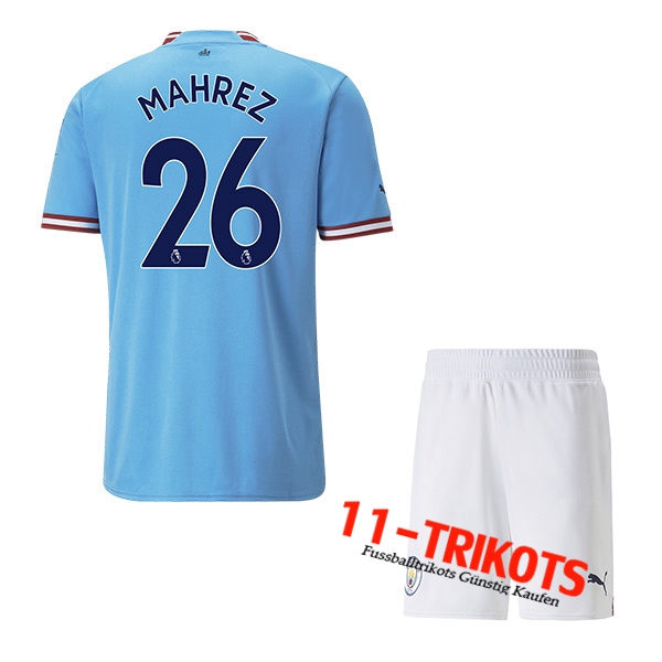 Manchester City (MAHREZ #26) Kinder Heimtrikot 2022/23