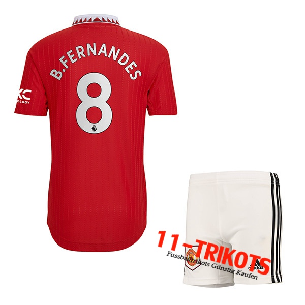 Manchester United (B. FERNANDES #8) Kinder Heimtrikot 2022/23